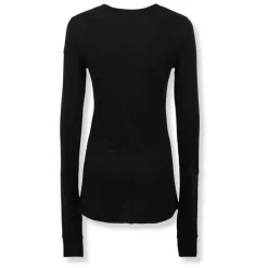 T-Shirts & Toppe|Træningstrøjer<Moncler Girder LS T Sort