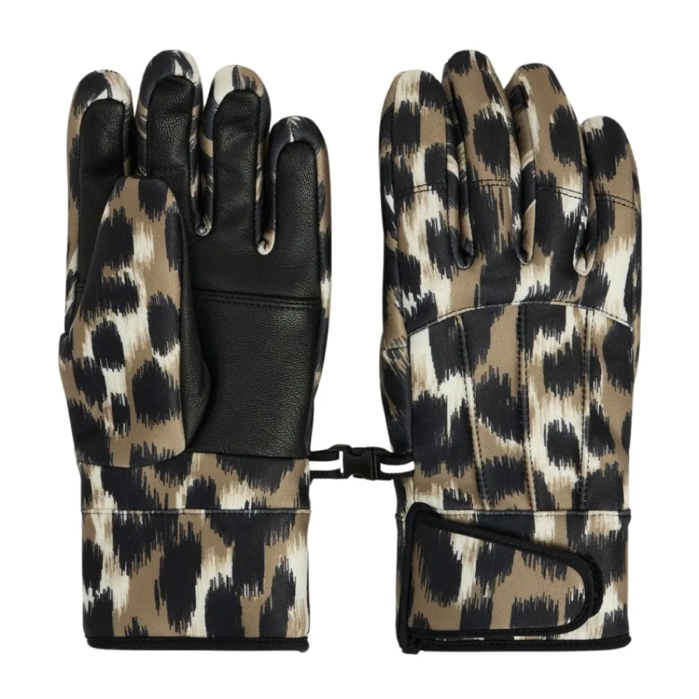 Handsker^Fusalp Glacier W Print Ski Handsker Brun