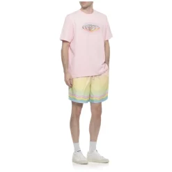 T-Shirts<Casablanca Glass Logo Short Sleeve T-shirt Pink