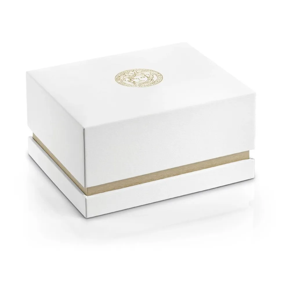 Ure<Versace Glaze Herreur Dato Vindue Rustfrit Stål Armbånd Gul