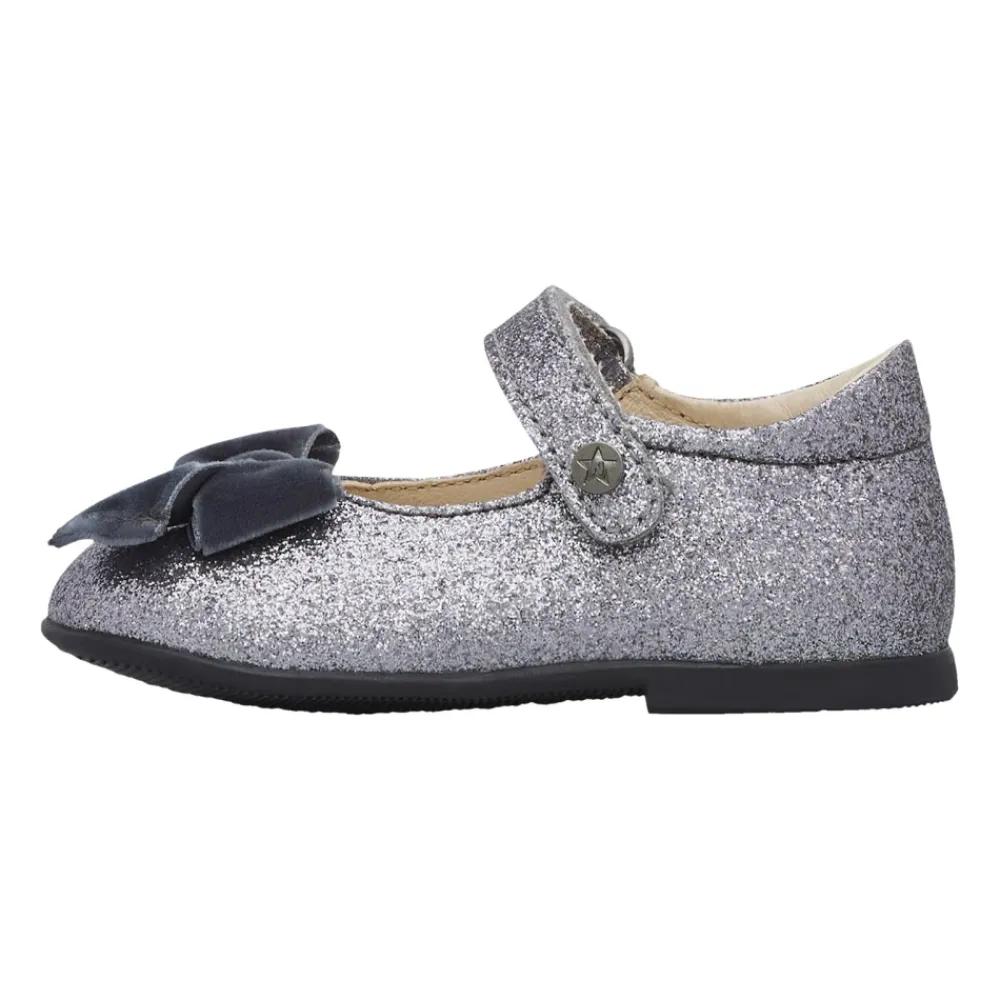Ballerinasko<Naturino Glitter Fabric Ballerina Grå