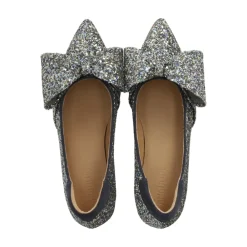 Pumps|Stiletter^Angulus Glitter Pump med Sløjfe - Forårskollektion Grå