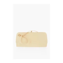 Clutch<Jil Sander Goji Skuldertaske i Champagne Beige