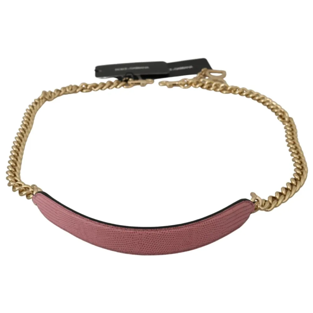 Tilbehør Til Tasker^Dolce & Gabbana Gold Chain Accessory Shoulder Strap Pink