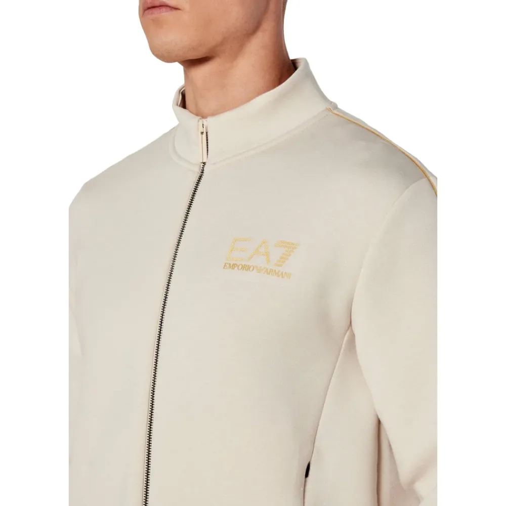 Træningsjakker<Emporio Armani EA7 Gold Label sweatshirt i viskoseblanding Beige