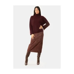 Nederdele<Weekend Max Mara Gonna in pelle Brun