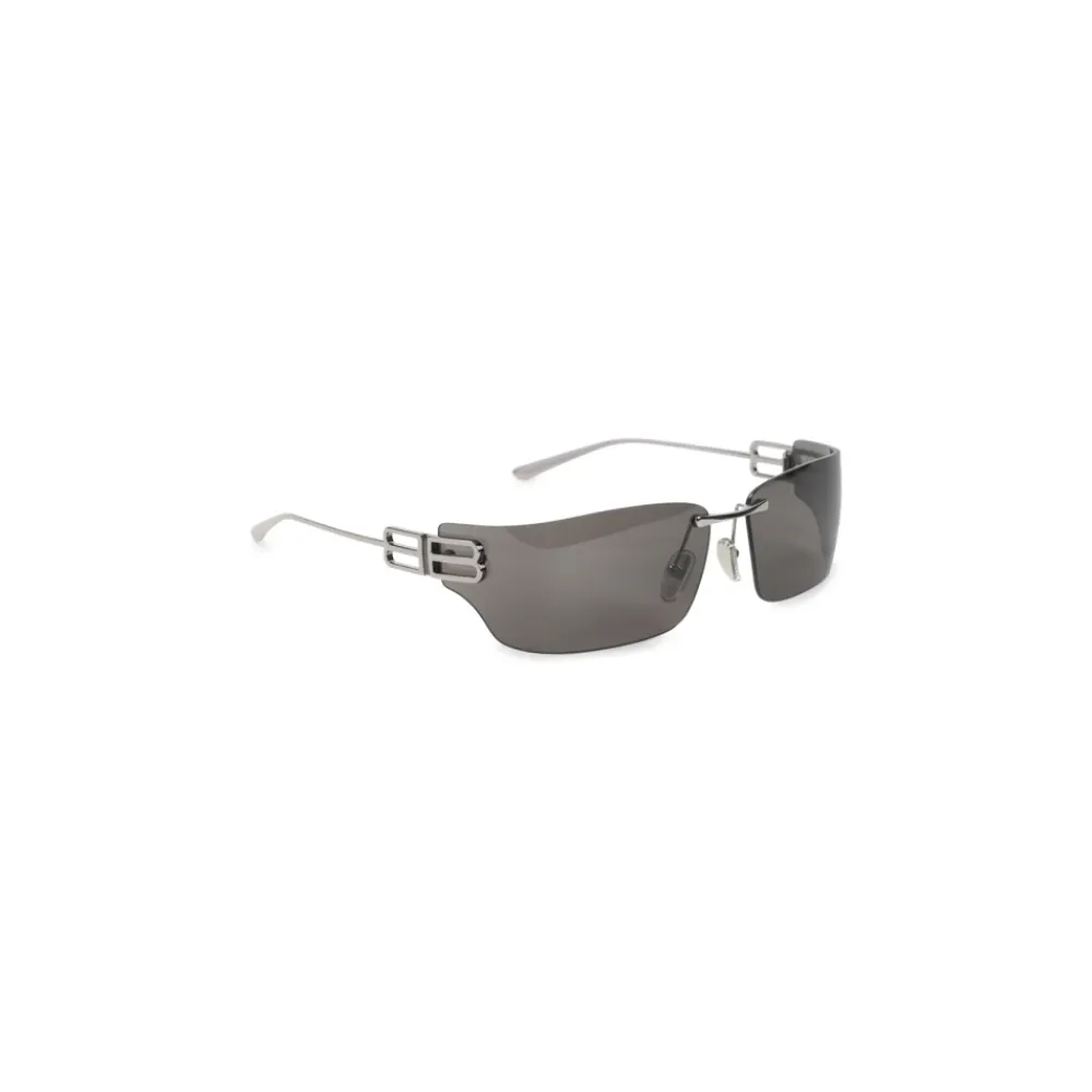 Solbriller|Solbriller<Balenciaga Gossip Square Sunglasses Grå