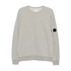 Strik^C.P. Company Bomuld Rund Hals Sweater Grå