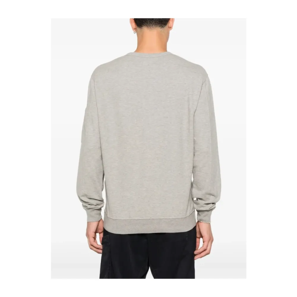 Strik^C.P. Company Bomuld Rund Hals Sweater Grå