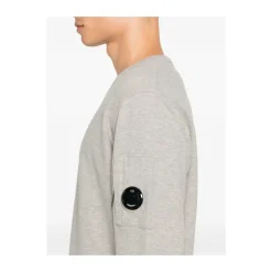 Strik^C.P. Company Bomuld Rund Hals Sweater Grå