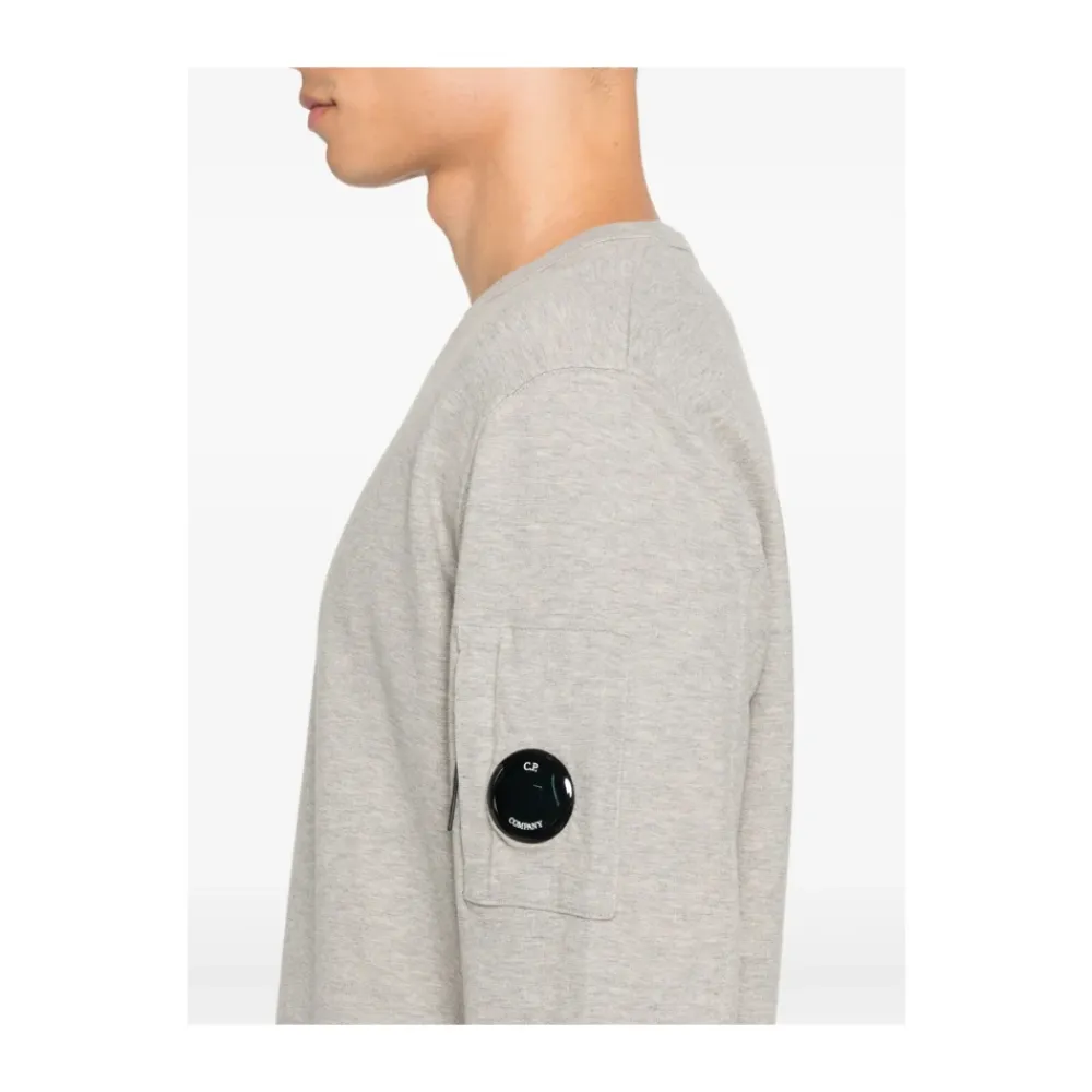 Strik^C.P. Company Bomuld Rund Hals Sweater Grå
