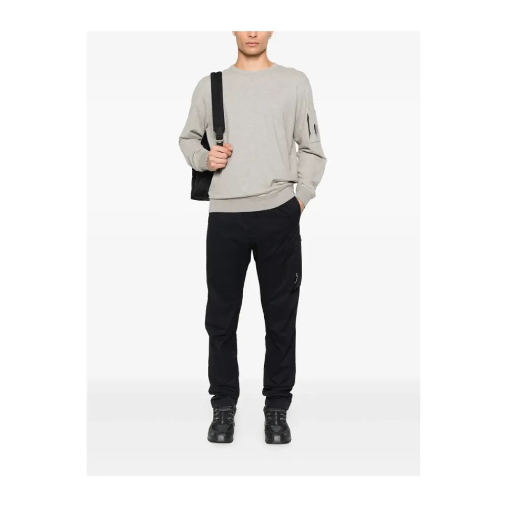 Strik^C.P. Company Bomuld Rund Hals Sweater Grå