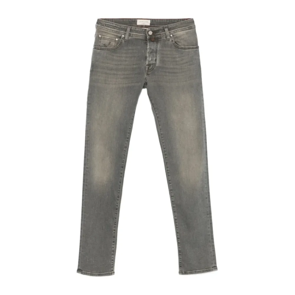 Jeans<Jacob Cohën Fem-Lomme Knaphuls Jeans Grå