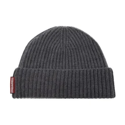 Huer, Kasketter & Hatte<Dsquared2 Logo Tag Beanie Tørklæde Sæt Grå