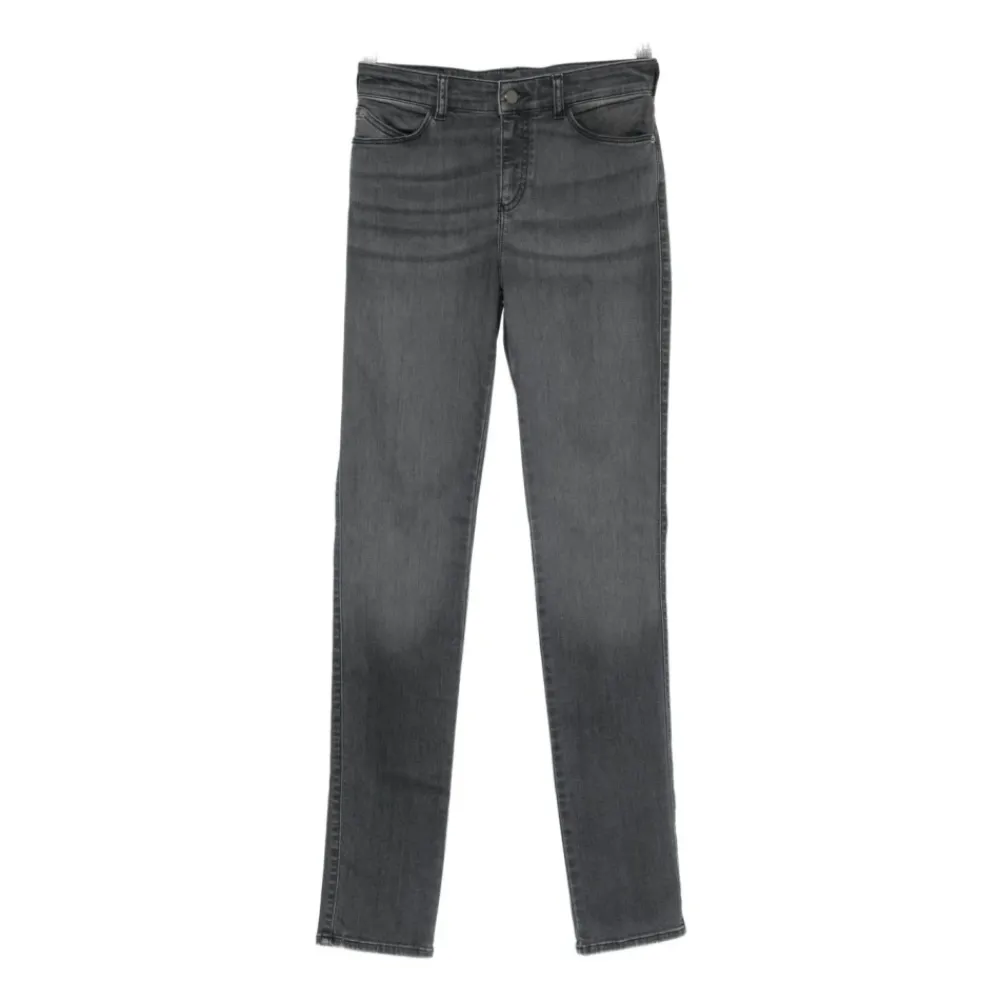 Jeans<Emporio Armani Silke & Nylon Jeans Grå