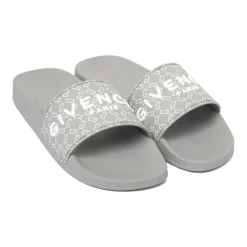 Sandaler<Givenchy Slide Sandaler med Logo Motif Grå