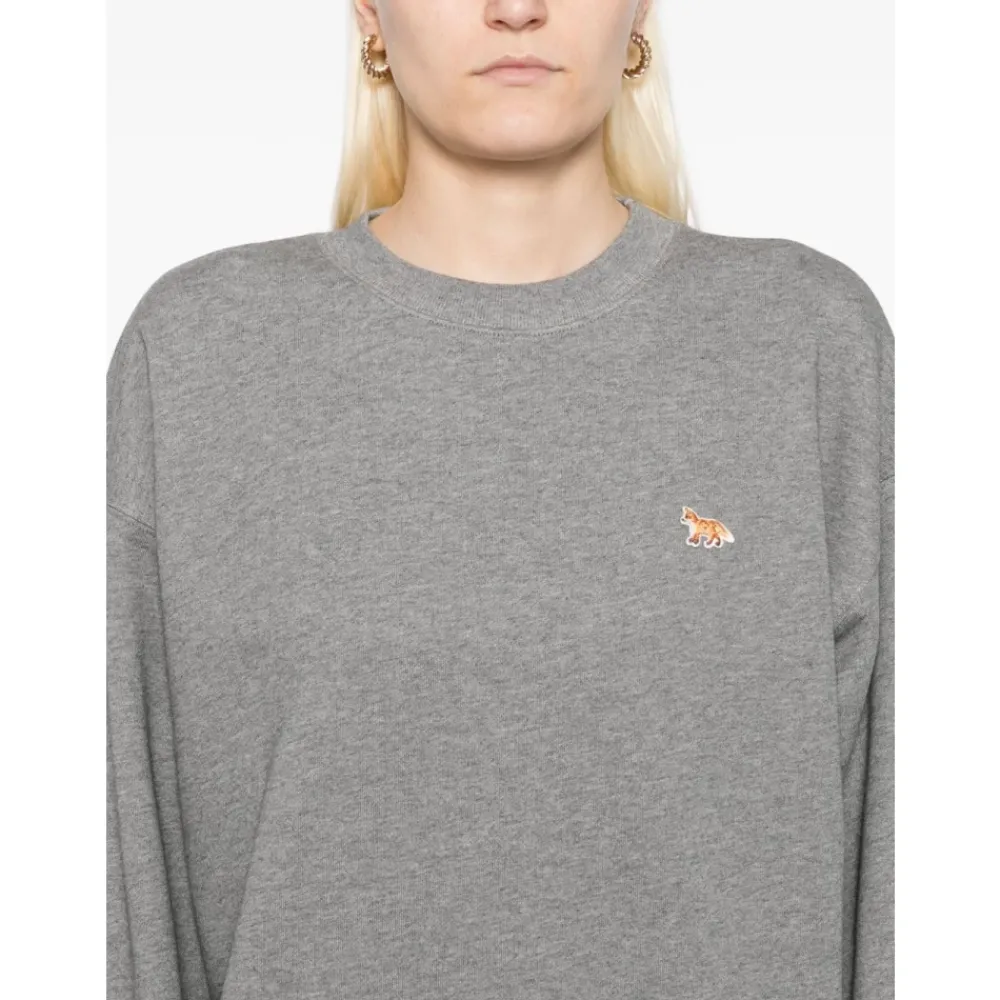 Sweatshirts^Maison Kitsuné Sweater med Lange Ærmer Grå