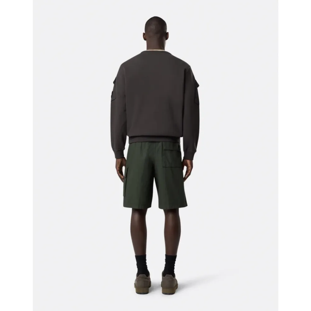Sweatshirts<Stone Island Sweaters med Compass Logo Print Grå