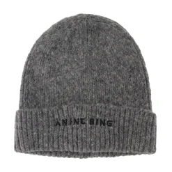 Huer & Kasketter^Anine Bing Uld Beanie med Alpaca Grå