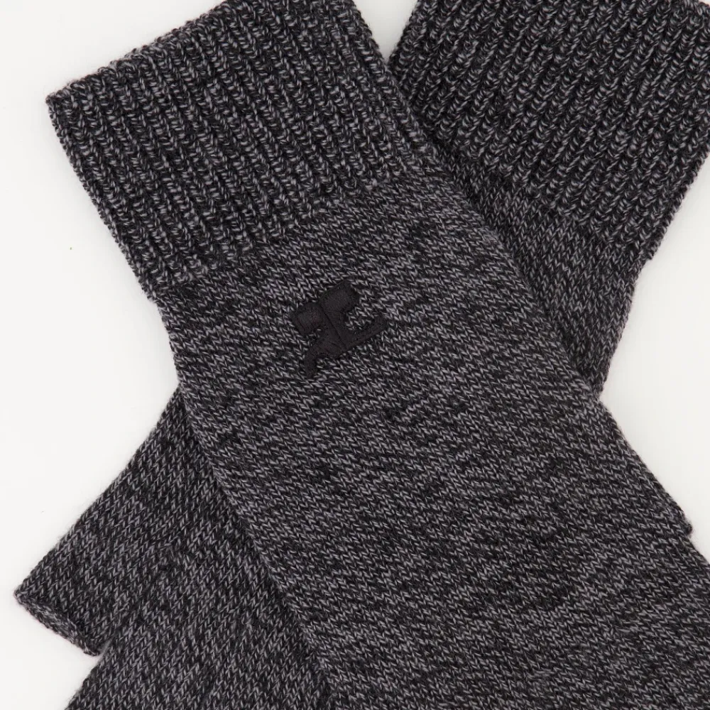 Handsker^Courrèges Uld Unisex Fingerløse Handsker Grå