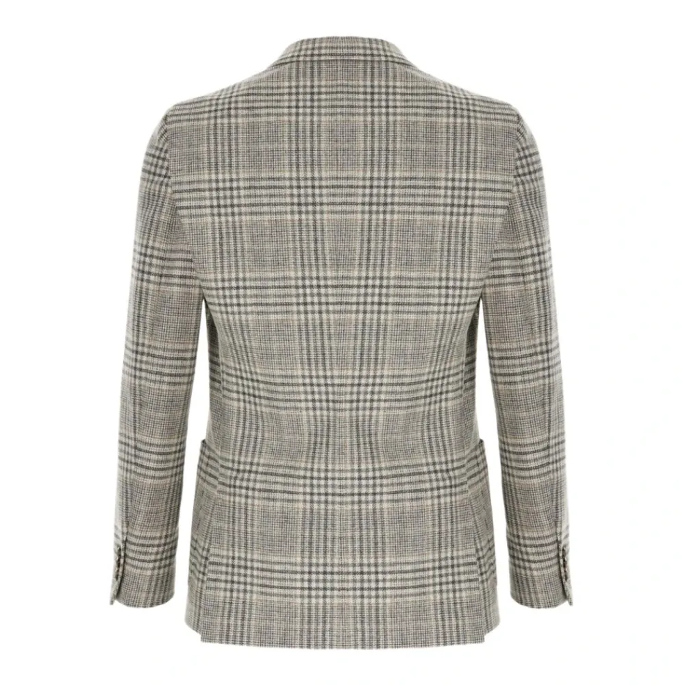 Jakker<Lardini Grå Uld-Kashmir Jakke AW25 Beige
