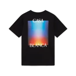 T-Shirts^Casablanca Gradient Casa Logo T-shirt Sort