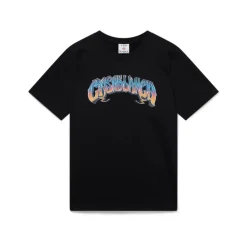 T-Shirts^Casablanca Gradient Gothic Kortærmet T-shirt Sort