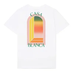 T-Shirts^Casablanca Gradient L'Arche T-Shirt Hvid