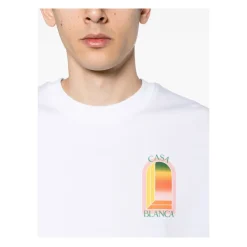 T-Shirts^Casablanca Gradient L'Arche T-Shirt Hvid