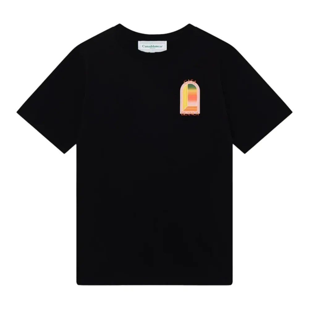 T-Shirts<Casablanca Gradient L'Arche T-Shirt Sort