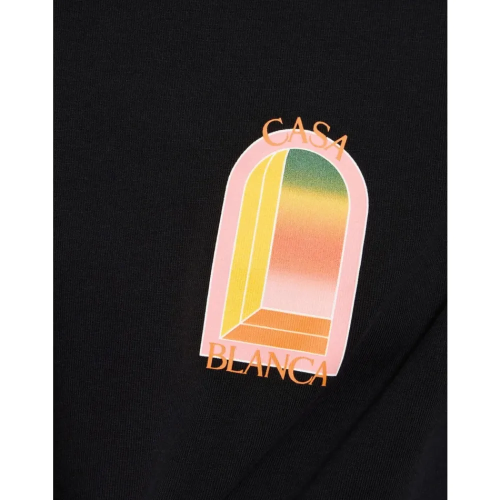 T-Shirts<Casablanca Gradient L'Arche T-Shirt Sort