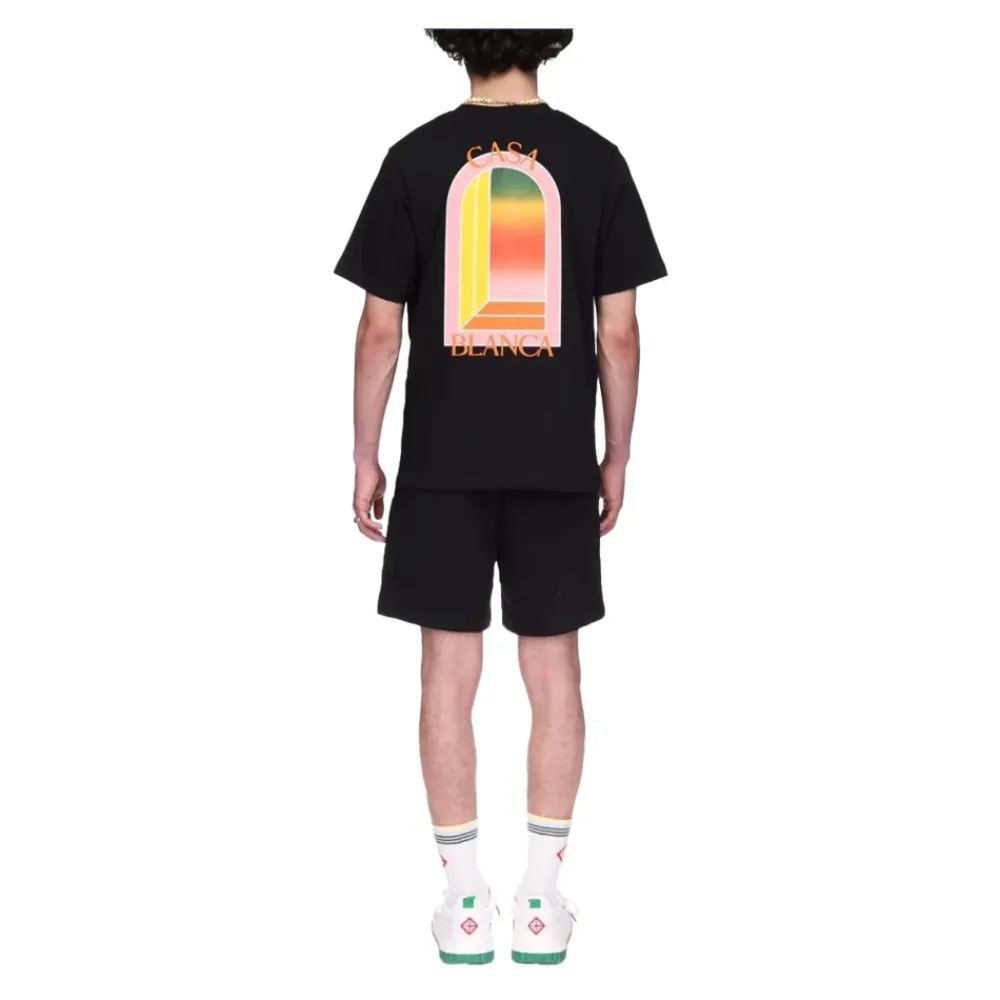 T-Shirts<Casablanca Gradient L'Arche T-Shirt Sort