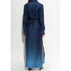 Kjoler<Casablanca Gradient Silke Skjortekjole Blå