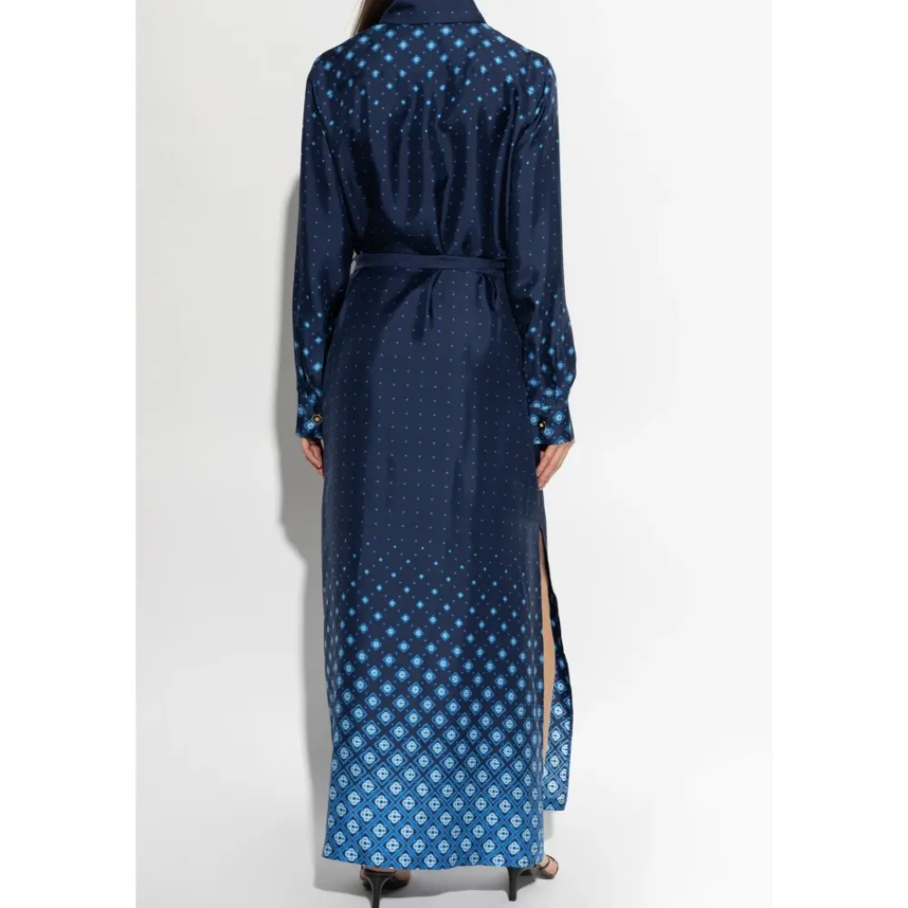 Kjoler<Casablanca Gradient Silke Skjortekjole Blå