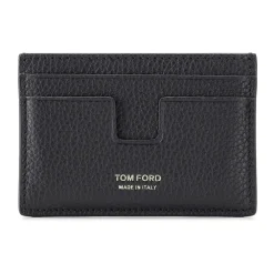 Punge & Kortholder^Tom Ford Grain Leather Cardholder Sort