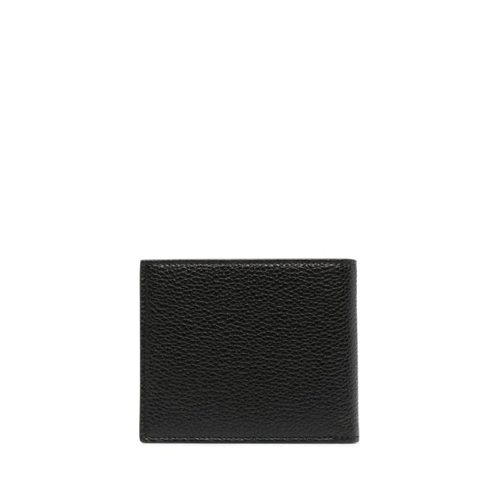 Punge & Kortholder<Tom Ford Grain Leather Classic Bifold Wallet Sort