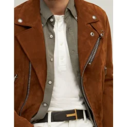 Bælter^Tom Ford Grain Leather T Icon Bælte Brun