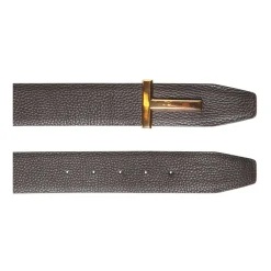 Bælter^Tom Ford Grain Leather T Icon Bælte Brun