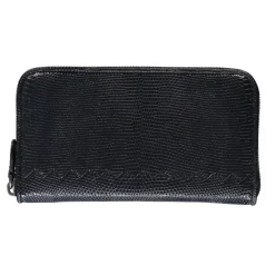 Punge & Kortholder^Bottega Veneta Grainy Leather Zip-Around Wallet Blå
