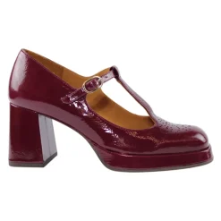 Pumps^Chie Mihara Granate ruskindshæle Rød