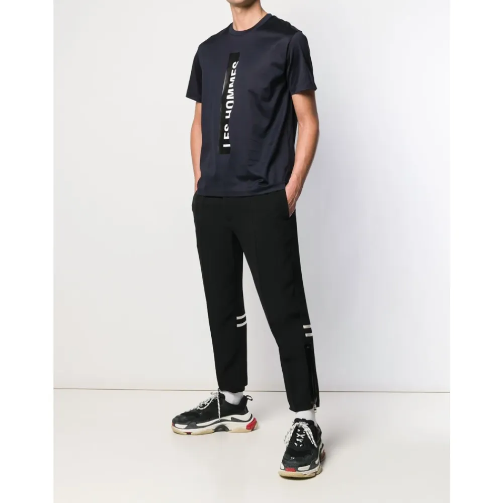T-Shirts^Les Hommes Graphic T-Shirt Sort