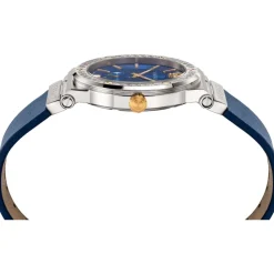Ure<Versace GRECA LOGO sølv/guld ur Grå