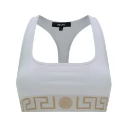 T-Shirts & Toppe<Versace Greca Sports BH Hvid
