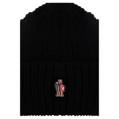 Huer, Kasketter & Hatte^Moncler Grenoble Apres-Ski Beanie Sort