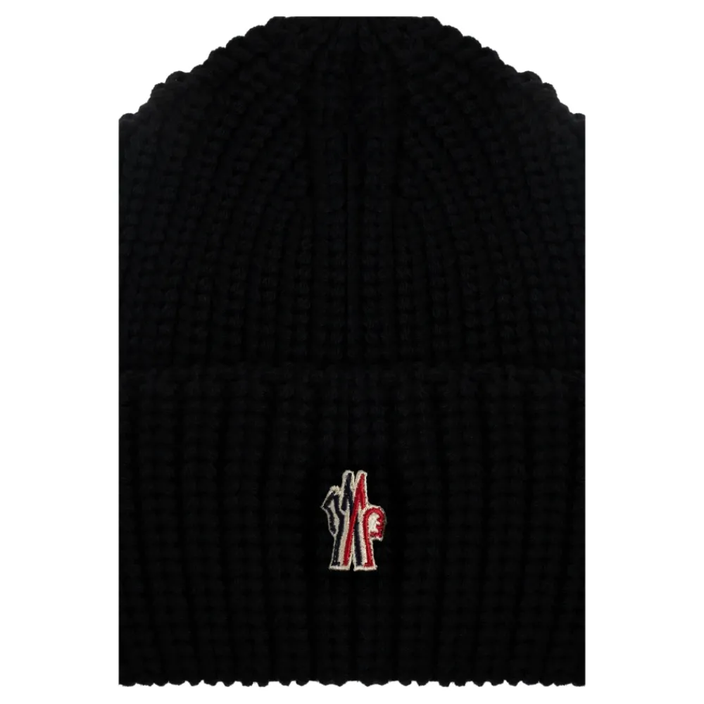 Huer, Kasketter & Hatte^Moncler Grenoble Apres-Ski Beanie Sort