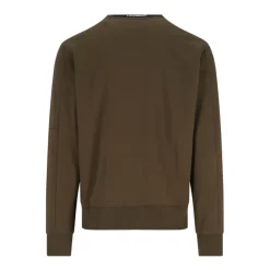 Trøjer|Sweatshirts<C.P. Company Crewneck Sweatshirt med Lynlåslomme Grøn