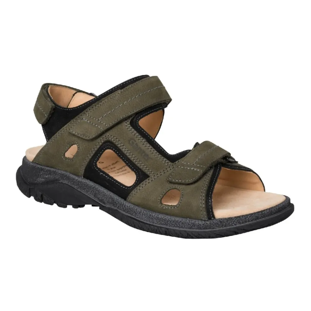 Sandaler^Ganter herresandal med aftagelig indersål Grøn