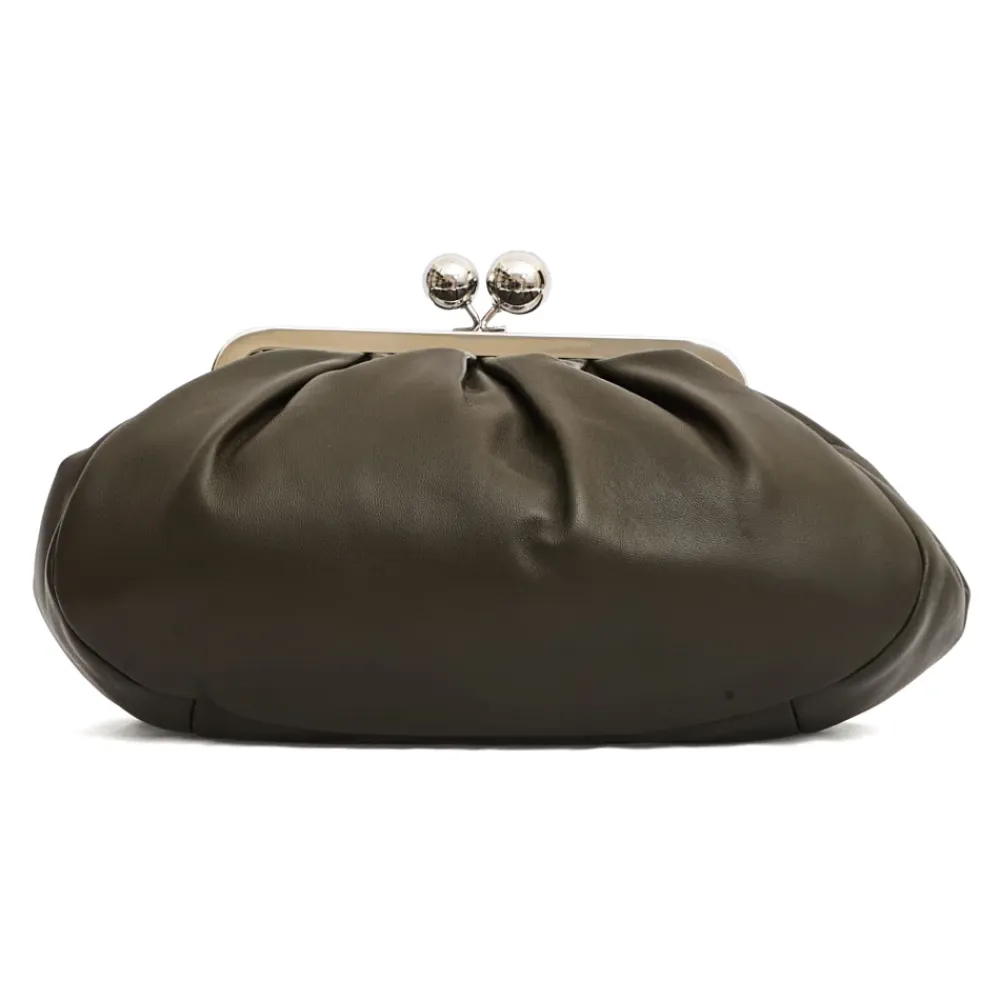 Clutch<Weekend Max Mara Håndtaske med Unik Lukning Grøn