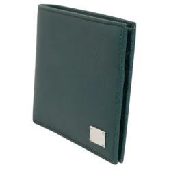 Punge & Kortholder<Dolce & Gabbana læder DG-logo Bifold tegnebog Grøn