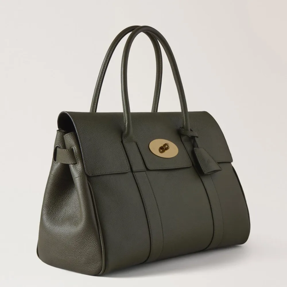 Håndtasker^Mulberry læder skuldertaske med lås Grøn